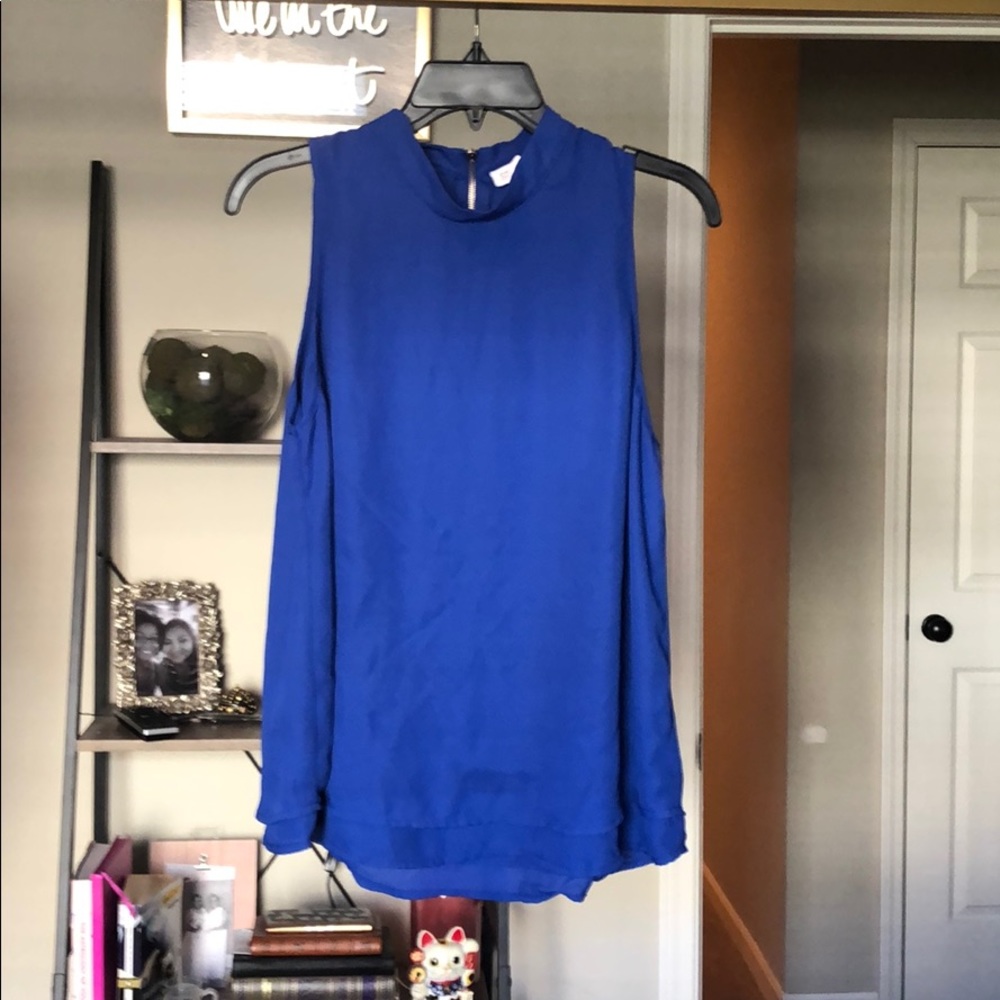 Royal Blue Blouse